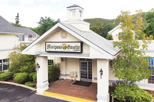 Trụ sở báo Mariposa Gazette.