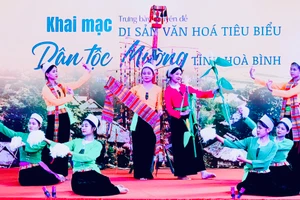 Các tiết mục giới thiệu nét đẹp văn hóa dân tộc Mường.