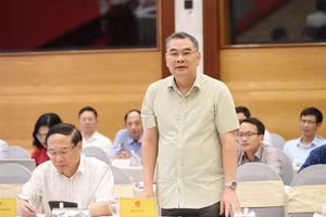 Trung tướng Tô Ân Xô trả lời một số nội dung tại buổi họp báo Chính phủ tháng 7/2023.