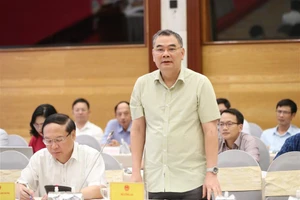 Trung tướng Tô Ân Xô trả lời một số nội dung tại buổi họp báo Chính phủ tháng 7/2023.
