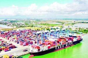 Cảng Lạch Huyện - cảng container lớn nhất phía Bắc.