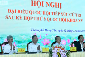 Tổng Bí thư Tô Lâm và các đại biểu Đoàn đại biểu Quốc hội tỉnh Hưng Yên tiếp xúc cử tri sau Kỳ họp thứ 8, Quốc hội khóa XV.