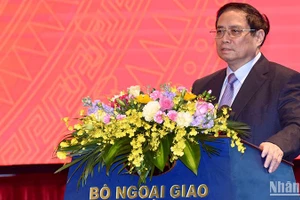 Thủ tướng Phạm Minh Chính phát biểu ý kiến tại Hội nghị. (Ảnh: TRẦN HẢI)