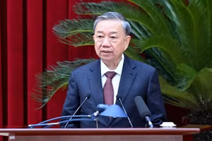 Tổng Bí thư, Chủ tịch nước Tô Lâm phát biểu bế mạc Hội nghị Trung ương 10 khóa XIII. (Ảnh: ĐĂNG KHOA)
