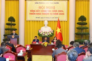 Chủ tịch nước Lương Cường dự hội nghị tổng kết công tác năm 2024, triển khai nhiệm vụ năm 2025 của Văn phòng Chủ tịch nước.