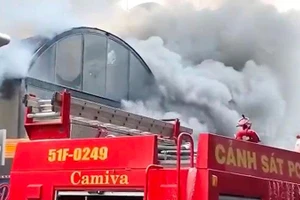 Hiện trường vụ cháy.