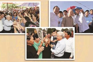 Tổng Bí thư, Chủ tịch nước Nguyễn Phú Trọng với nhân dân trong nước.