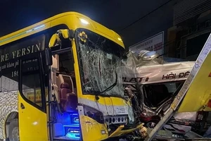 Hiện trường vụ tai nạn.