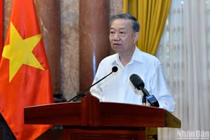 Tổng Bí thư, Chủ tịch nước Tô Lâm phát biểu tại buổi gặp mặt cán bộ từng phục vụ, bảo vệ Bác Hồ tại Phủ Chủ tịch.
