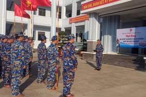 Lễ phát động hưởng ứng Ngày cao điểm “Tình nguyện xây dựng đô thị văn minh” gắn với “Ngày thứ Bảy tình nguyện” tại Trung tâm Bảo đảm kỹ thuật.