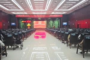 Quang cảnh Hội nghị triển khai các quyết định về sắp xếp tổ chức bộ máy.