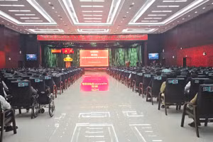 Quang cảnh Hội nghị triển khai các quyết định về sắp xếp tổ chức bộ máy.