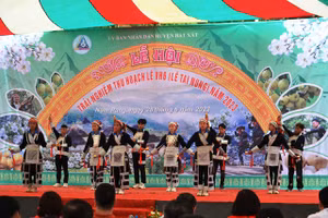 Lễ hội lê Tai Nung ở huyện vùng cao Bát Xát, tỉnh Lào Cai. (Ảnh: QUỐC HỒNG)