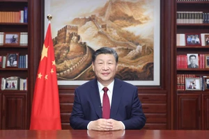 Tổng Bí thư, Chủ tịch Trung Quốc Tập Cận Bình gửi thông điệp chào năm mới 2024. Ảnh: Tân Hoa xã