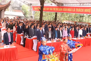 Lễ cung tuyên văn tế tri ân nhà giáo Chu Văn An.