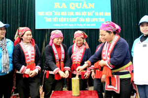 Hà Giang nhân rộng mô hình “Ống tiết kiệm 3 sạch” 