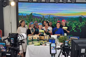 Phiên livestream “Tự hào hàng Việt tỉnh Lai Châu - Lan tỏa tinh hoa vùng cao”. 