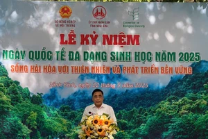 Đồng chí Nguyễn Quốc Trị, Thứ trưởng Nông nghiệp và Môi trường phát biểu tại Lễ kỷ niệm.