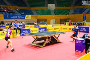 Trận chung kết đơn nam giữa Đinh Anh Hoàng (Công an nhân dân T&T) gặp Nguyễn Anh Tú (Hà Nội).