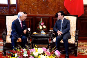 Quang cảnh buổi tiếp.