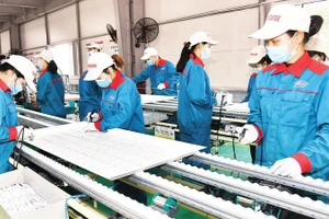 Lao động tại nhà máy của Tập đoàn Sunhouse, Hà Nội (Ảnh minh họa: Đăng Duy).