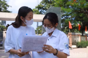 Thí sinh tại kỳ thi tốt nghiệp THPT năm 2023. (Ảnh: THÀNH ĐẠT)