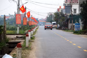 Khu dân cư Giáo xứ Tiêu Động Thượng, xã Tiêu Động, huyện Bình Lục (tỉnh Hà Nam) ngày càng khang trang, sạch đẹp.