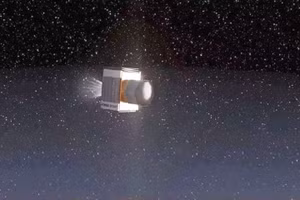 Hình ảnh mô phỏng vệ tinh sản xuất chất bán dẫn. Ảnh: SPACE TIME