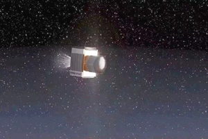 Hình ảnh mô phỏng vệ tinh sản xuất chất bán dẫn. Ảnh: SPACE TIME