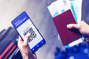 Hộ chiếu kỹ thuật số sẽ giúp giảm thời gian làm thủ tục bay. Ảnh: GETTY