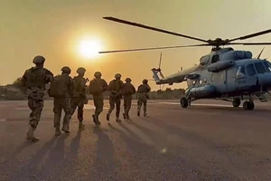 Lực lượng đặc nhiệm chung Ấn Độ-Ai Cập lần thứ ba mang tên CYCLONE-III. (Nguồn: PTI)