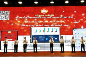 Buổi ra mắt thí điểm “Hệ sinh thái số” của Ủy ban Mặt trận Tổ quốc Việt Nam thành phố Hải Phòng.