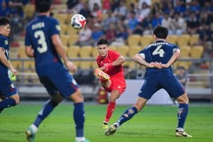 Tuấn Hải ghi bàn thắng thứ 2 cho Việt Nam.