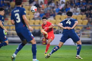 Tuấn Hải ghi bàn thắng thứ 2 cho Việt Nam.