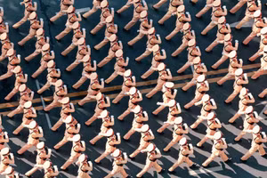 [Ảnh] Mãn nhãn với hình ảnh các khối diễu binh, diễu hành nhìn từ trên cao