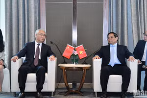 Thủ tướng Chính phủ Phạm Minh Chính tiếp Ủy viên Bộ Chính trị, Phó Thủ tướng Quốc vụ viện Trung Quốc Trương Quốc Thanh vào sáng 27/6.