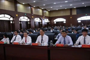 Quang cảnh Hội nghị Tổng kết 10 năm thực hiện Chỉ thị số 40-CT/TW ngày 22/11/2014 của Ban Bí thư Trung ương Đảng về tăng cường sự lãnh đạo của Đảng đối với tín dụng chính sách xã hội.