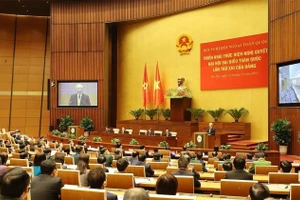 Tổng Bí thư Nguyễn Phú Trọng phát biểu chỉ đạo tại Hội nghị Đối ngoại toàn quốc, ngày 14/12/2021. (Ảnh: TTXVN)