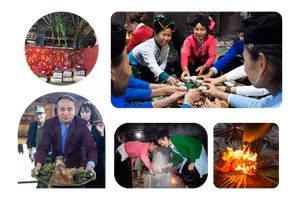 [Ảnh] Nét đẹp Đà Bắc trong Lễ cúng đón Tết của người Tày