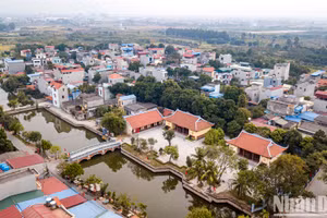 Khu lưu niệm Tổng Bí thư Nguyễn Văn Linh tọa lạc trong khuôn viên với tổng diện tích 4.685m2 tại huyện Yên Mỹ. Ảnh: Thành Đạt