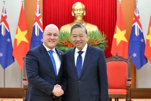 Tổng Bí thư Tô Lâm tiếp Thủ tướng New Zealand Christopher Luxon.