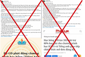 Bộ Giáo dục và Đào tạo cảnh báo chương trình học bổng tiếng Anh giả mạo 
