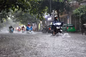 Khu vực Hà Nội từ chiều 10-11/8 có mưa vừa, mưa to, có nơi mưa rất to và dông. (Ảnh minh họa)