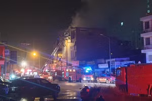 Hiện trường vụ cháy.