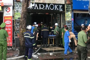 Nơi xảy ra cháy là quán karaoke đang sửa chữa.