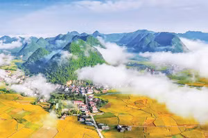 Thung lũng Bắc Sơn. (Ảnh DƯƠNG TUẤN)