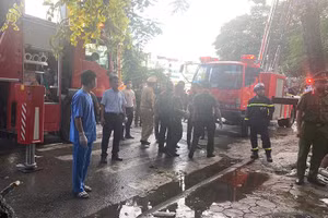 Hiện trường vụ cháy.