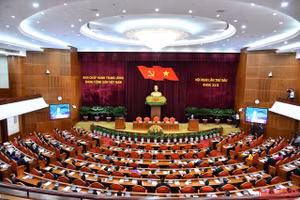 Toàn cảnh phiên bế mạc Hội nghị lần thứ 6 Ban chấp hành Trung ương Đảng khóa XIII.