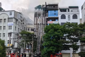 Hiện trường vụ cháy.