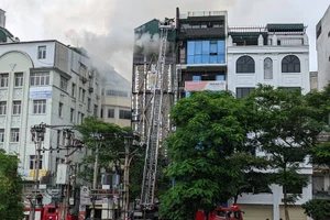 Hiện trường vụ cháy.